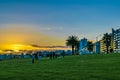 Waterfront Park at Sunset, Montevideo, Uruguay
