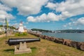 Waterfront Park in town center of Digby Royalty Free Stock Photo