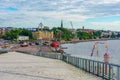 Waterfront at port of Kotka, Finland