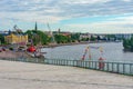 Waterfront at port of Kotka, Finland