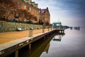 Waterfront promenade and condominiums along the Potomac River in