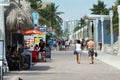 Waterfront promenade on Dania Beach, in Fort Lauderdale, Florida