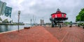 Waterfront Promenade at the Inner Harbor, Baltimore, USA Royalty Free Stock Photo