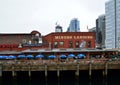 Waterfront at the Puget Sound in Downtown Seattle in Summer in Washington Royalty Free Stock Photo