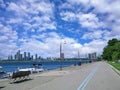 Waterfront recreational trail Royalty Free Stock Photo