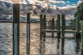 Waterfront restaurant in norfolk virginia usa Royalty Free Stock Photo