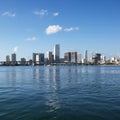 Waterfront skyline of Miami Royalty Free Stock Photo