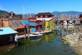 Cowichan Bay, Vancouver Island, Colourful Houseboats, British Columbia, Canada
