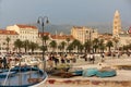 Waterfront and St Domnius belltower. Split.Croatia