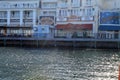 Waterfront storefronts at The Boardwalk