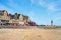 Waterfront of town Cancale in summer day, France Royalty Free Stock Photo