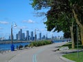 Waterfront Trail biking and running path Royalty Free Stock Photo