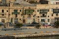 The waterfront. Valletta old town. View from The Grand Harbour. Valletta. Malta