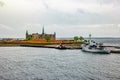 Waterfront view of Kronborg Castle in Elsinore, Denmark Royalty Free Stock Photo