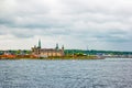 Waterfront view of Kronborg Castle in Elsinore, Denmark Royalty Free Stock Photo