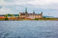 Waterfront view of Kronborg Castle in Elsinore, Denmark Royalty Free Stock Photo