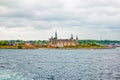 Waterfront view of Kronborg Castle in Elsinore, Denmark Royalty Free Stock Photo