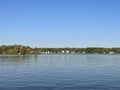 Waterfront view from Seamster Park in East Hampton, Connecticut Royalty Free Stock Photo