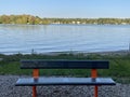 Waterfront view from Seamster Park in East Hampton, Connecticut Royalty Free Stock Photo