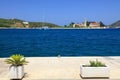 Waterfront of Vis town, Croatia Royalty Free Stock Photo