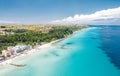 Aerial view of Kalithea coastline, Halkidiki, Greece Royalty Free Stock Photo