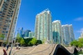 Waterfront wave decks are a series of wooden structures constructed on the waterfront of Toronto.