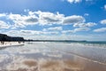 Watergate Bay on the North Cornwall Coast, UK Royalty Free Stock Photo