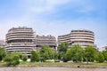 Watergate Building seen from the Potomac River Royalty Free Stock Photo