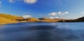 Waterhouse and Carnedd y Cribau across Llyn Llydaw