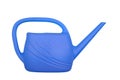 watering can blue for flowers on white isolated background Royalty Free Stock Photo