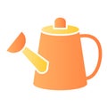 Watering can flat icon. Container color icons in trendy flat style. Garden tool gradient style design, designed for web Royalty Free Stock Photo