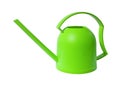 Watering can green plastic new isolated on white background Royalty Free Stock Photo