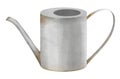 Watering Can. Hand drawn watercolor illustration of metal vessel for water on white isolated background. Drawing of Royalty Free Stock Photo