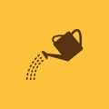 The watering can icon. Irrigation symbol. Flat Royalty Free Stock Photo