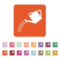 The watering can icon. Irrigation symbol. Flat Royalty Free Stock Photo