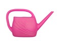 watering can pink for flowers on white isolated background Royalty Free Stock Photo