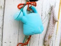 Watering Can plastic pollution waste Royalty Free Stock Photo