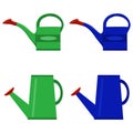 Watering can, set of watering cans Royalty Free Stock Photo