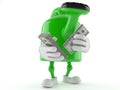 Watering can toon holding money