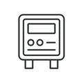 Watering controller, icon in line design. Watering controller, irrigation controller, smart watering, r on white