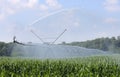 Watering Corn Royalty Free Stock Photo