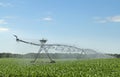 Watering Corn Crop Royalty Free Stock Photo