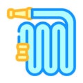 Watering hose color icon vector isolated illustration