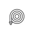 Watering hose outline icon