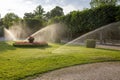 Watering lawns in the Schoenbrunn Palace Park