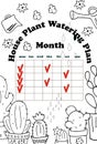 Daily watering planner