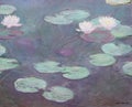 Waterlilies, by French Impressionist painter Claude Monet Royalty Free Stock Photo