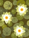 Waterlily - seamless wallpaper