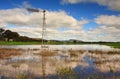 Waterlogged countryside Royalty Free Stock Photo