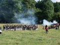 Waterloo, Belgium - June 18 2017: Scenes from the reenactment of